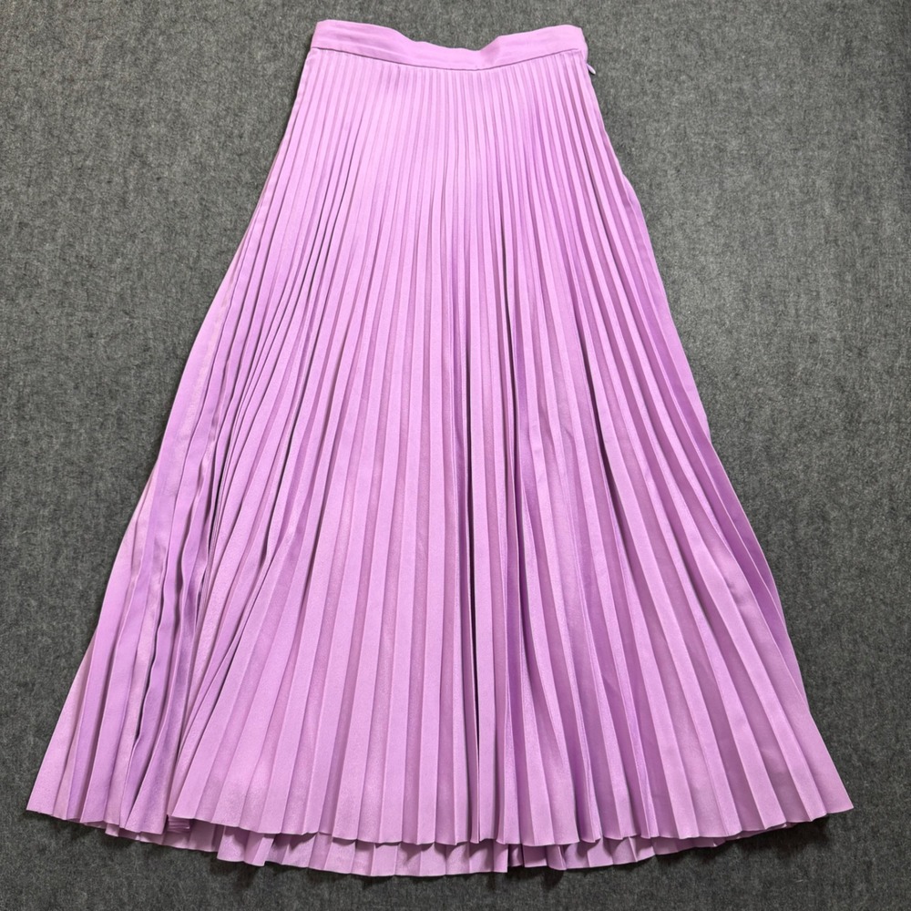 & Other Stories Stockholm Atelier Lavender Purple Pleated Maxi Skirt Size 0